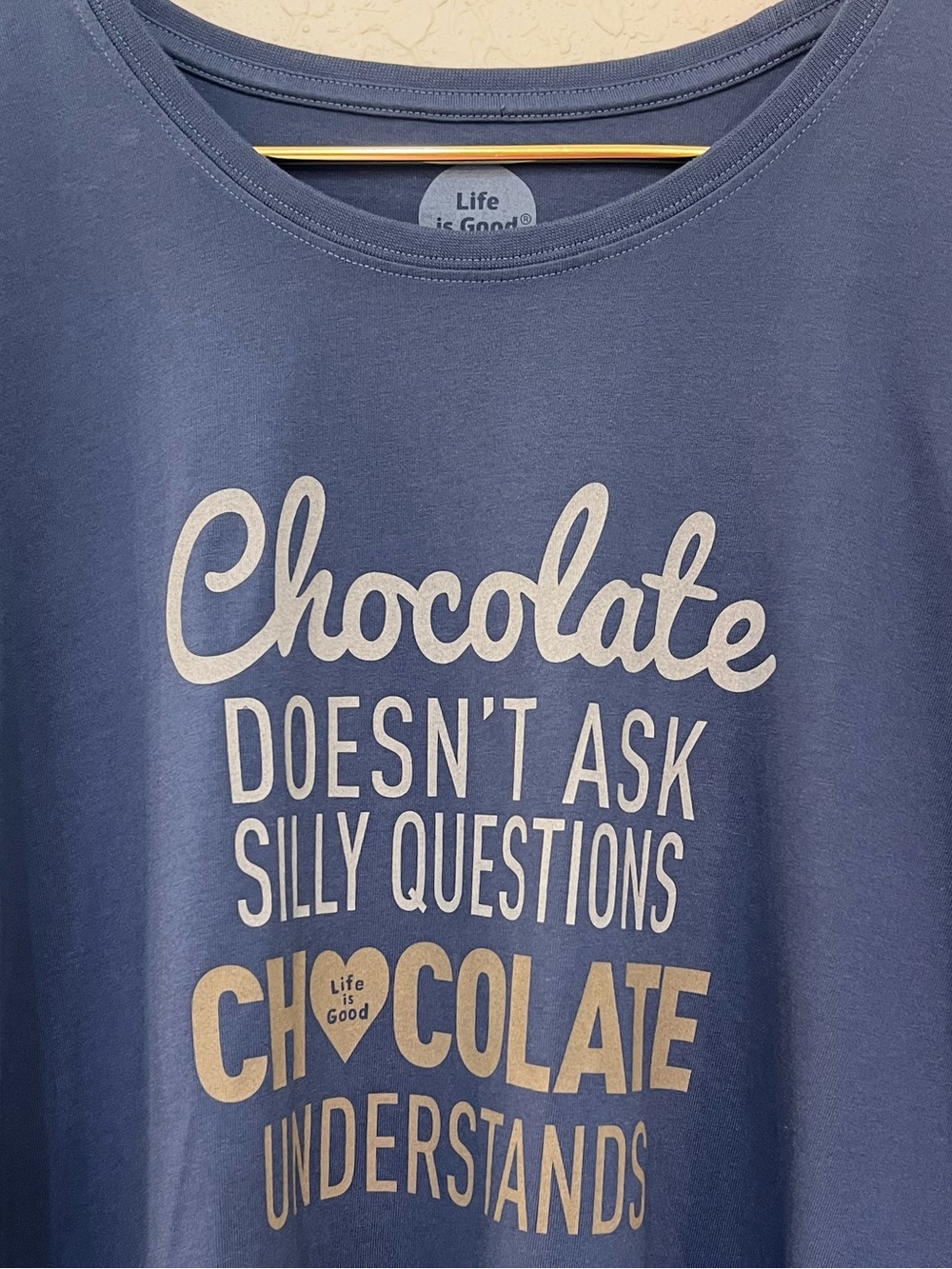 Life Is Good Chocolate Graphic Crusher Tee Classic Fit XXL